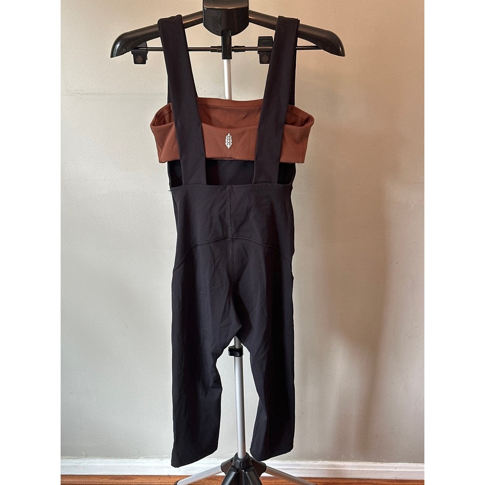 Free People Movement Shes A Maniac Cropped‎ Wide Leg Jumpsuit Women XS - Picture 3 of 9